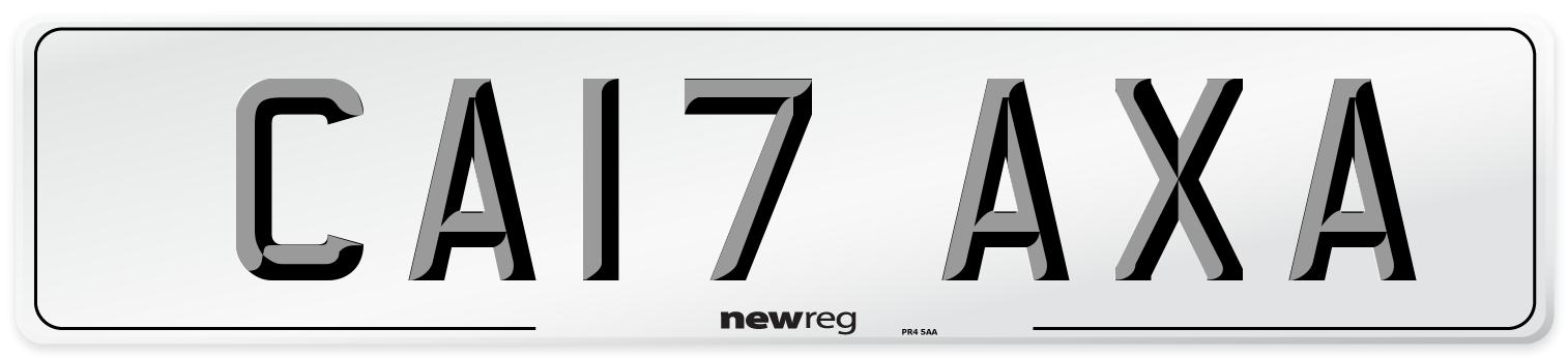 CA17 AXA Number Plate from New Reg